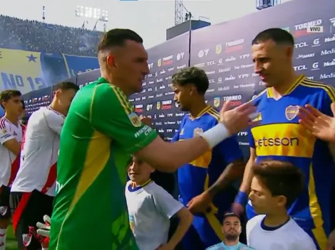 ¿Gesto antideportivo? Esto hizo Cristian Lema cuando debía saludar a Franco Armani en el Superclásico