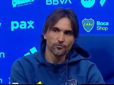 Diego Martínez puso en duda su continuidad en Boca tras la derrota en el Superclásico