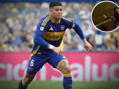 La reacción de Marcos Rojo al ver una bandera de Boca que indignó a los hinchas: "No respetan los colores"