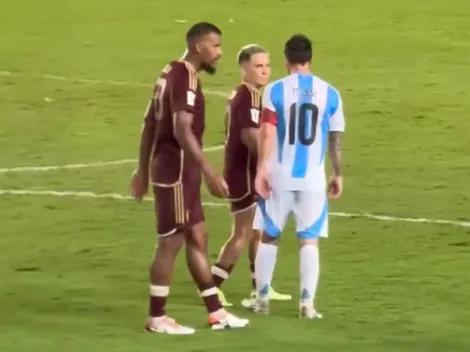 No se vio en TV: el cruce de Lionel Messi con Yeferson Soteldo y Salomón Rondón en pleno Venezuela vs. Argentina