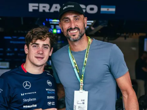 La reacción de Manu Ginóbili tras el encuentro con Franco Colapinto en el Gran Premio de Estados Unidos