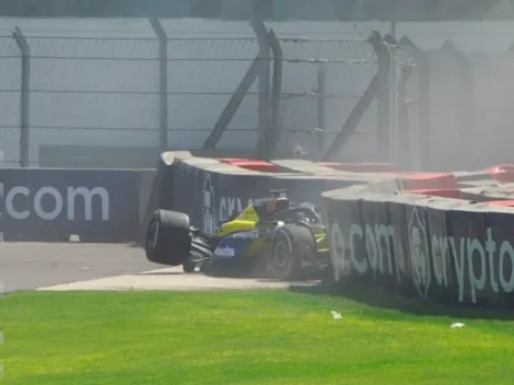 El accidente Alex Albon, compañero de Colapinto, en las pruebas del GP de México en la Fórmula 1