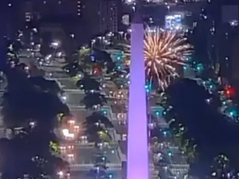 VIDEO | Copa Libertadores en estado puro: hinchas de River tiraron fuegos artificiales en el hotel de Atlético Mineiro