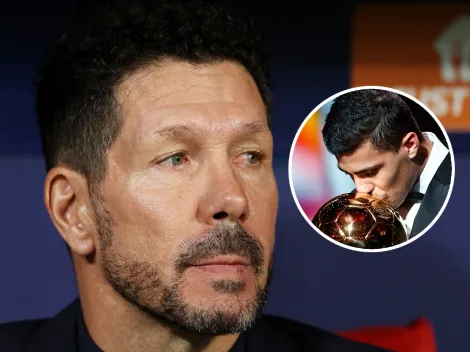 Cholo Simeone felicitó a Rodri por el Balón de Oro y confesó un detalle de su salida de Atlético de Madrid