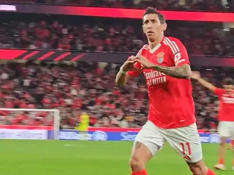 El golazo de volea de Di María en la victoria de Benfica