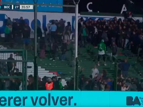 VIDEO | Incidentes entre los hinchas de Boca y Sarmiento en Junín