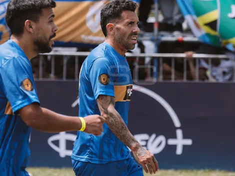 Calidad intacta: asistencia top de Tévez con Fuerte Apache en la Copa Potrero para el golazo de Bergessio