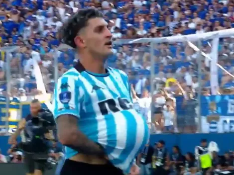 El golazo de Martirena para el 1-0 de Racing en la final de la Copa Sudamericana