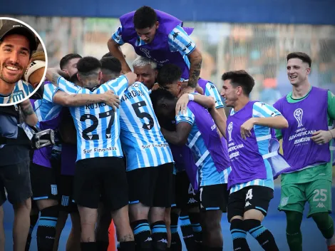 La reacción de Rodrigo De Paul al título de Racing en la Copa Sudamericana 2024