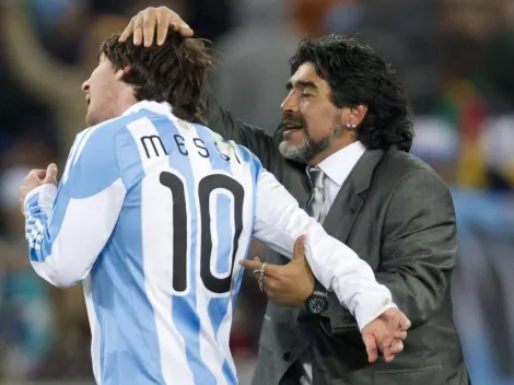 La historia de Messi por el aniversario de la muerte de Maradona: "Eterno"