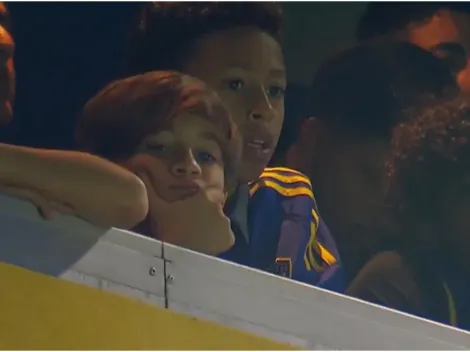 La reacción de Thiago Messi en La Bombonera al gol de Boca contra Gimnasia