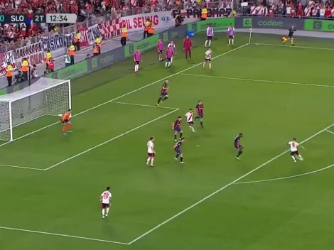 Maxi Meza hizo un golazo para que River le gane a San Lorenzo