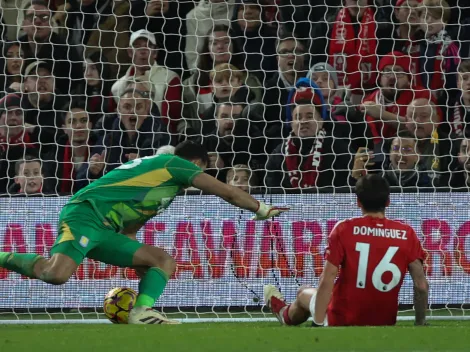 La impresionante atajada de Dibu Martínez a Nico Domínguez en Aston Villa vs. Nottingham Forest