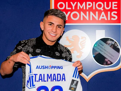 Con un picante mensaje de Messi para Cristiano, Olympique de Lyon presentó a Thiago Almada como refuerzo