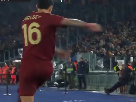 Leo Paredes estalló de bronca en el partido de Roma por Europa League