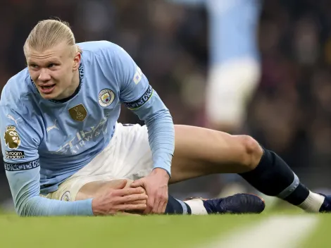 Preocupación en Manchester City: Haaland se lesionó la rodilla a días de la vuelta contra Real Madrid