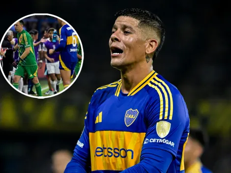 La reacción de Marcos Rojo al enterarse que Brey reemplazaba a Marchesín en los penales contra Alianza Lima