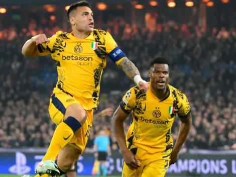 Le rompió el arco: Lautaro Martínez convirtió un golazo para el 2 a 0 del Inter vs. Feyenoord en la Champions
