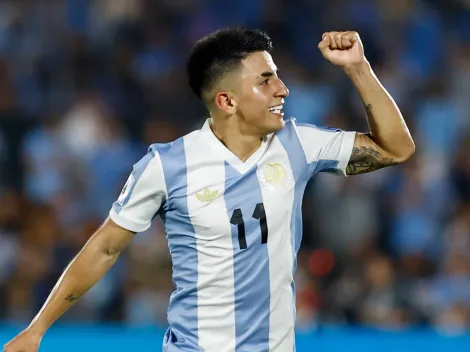 Thiago Almada festejó ante Uruguay para que dejen de llamarlo intrascendente en Argentina