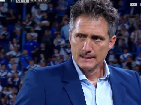 VIDEO | Así reaccionó Guillermo Barros Schelotto al primer gol de Riestra ante Vélez