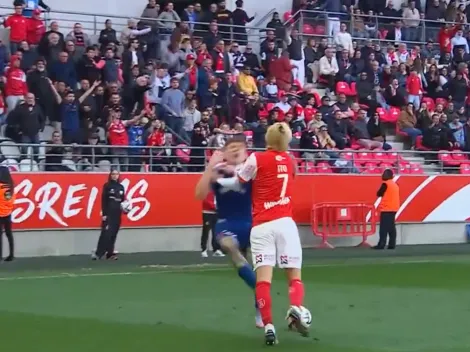 Empujón y caos: el picante cruce que protagonizó el Colo Barco en la victoria de Racing de Estrasburgo sobre Reims