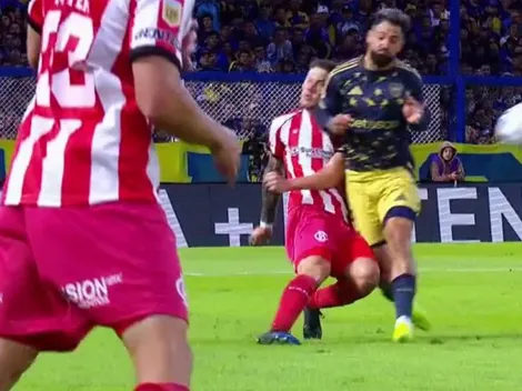 ¿Era roja? El codazo de Milton Giménez que desató la polémica en Boca vs. Barracas