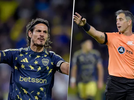 El picante cruce entre Fernando Echenique y Edinson Cavani tras el gol anulado a Boca: "Leé el reglamento"