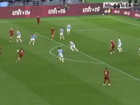 El golazo de Matías Soulé para Roma en el clásico ante Lazio