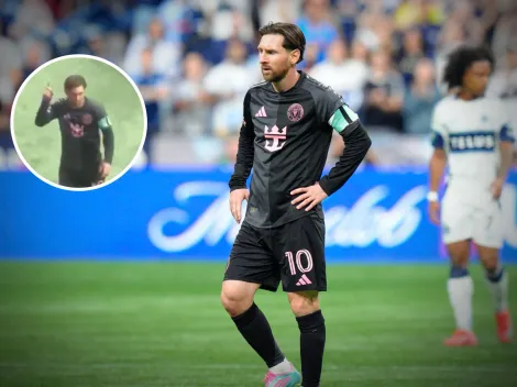 No se vio en TV: el gesto de Messi a un hincha que le mostró la camiseta de Cristiano Ronaldo