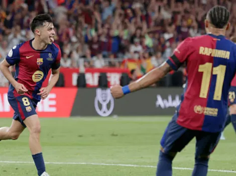 El golazo de Pedri para el 1-0 de Barcelona ante Real Madrid por la final de la Copa del Rey