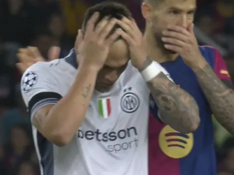 Alarma en Inter: Lautaro Martínez salió lesionado ante Barcelona