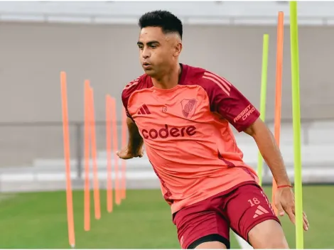 River hoy: la lesión del Pity Martínez, los elogios a Mastantuono y el posible once contra Vélez