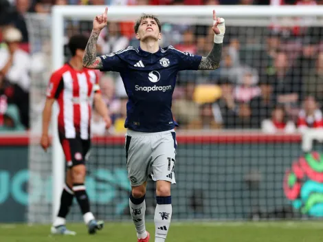 El golazo de Garnacho en la derrota del Manchester United