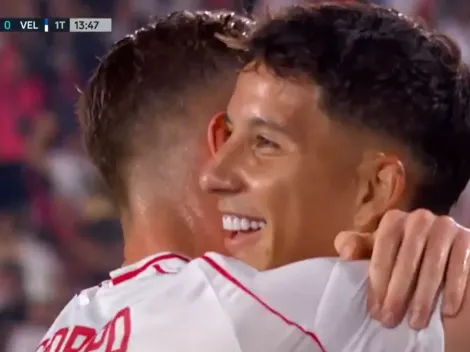 El gol de Sebastián Driussi en River vs. Vélez