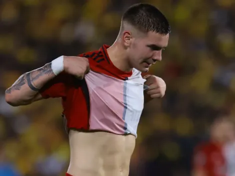 La imagen de Mastantuono tras el triunfo en Ecuador que preocupa a River