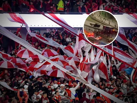 Incidentes y corridas en General Paz: así fue la pelea entre hinchas de River y Platense