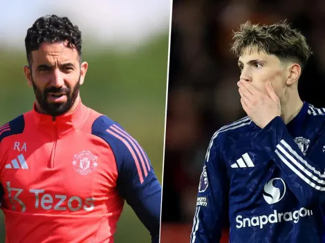 Amorim sorprendió al referirse a Alejandro Garnacho tras desafectarlo vs. Aston Villa