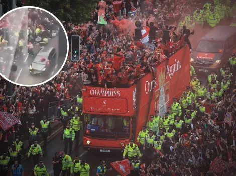 Así fue el atropello masivo que dejó tres heridos durante los festejos del Liverpool por la Premier League