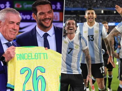 En su presentación en Brasil, a Ancelotti le recordaron la derrota 4 a 1 con Argentina