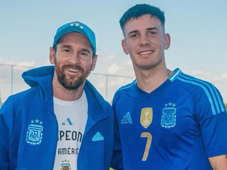 Tras su debut con la Selección Argentina, Franco Mastantuono describió a Lionel Messi en tres palabras