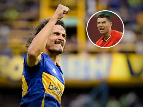 La reacción de Edinson Cavani al ser consultado si había llamado a Cristiano Ronaldo para jugar en Boca
