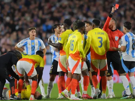 El planchazo de Enzo Fernández a Kevin Castaño por el que vio la roja