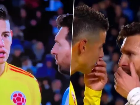 Tenso cruce entre Messi y James