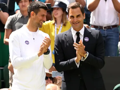 Novak Djokovic definió en una sola palabra a Roger Federer