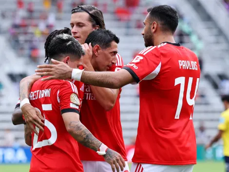 Benfica goleó 6-0 al Auckland City con doblete de Di María y le puso presión a Boca en el Mundial de Clubes