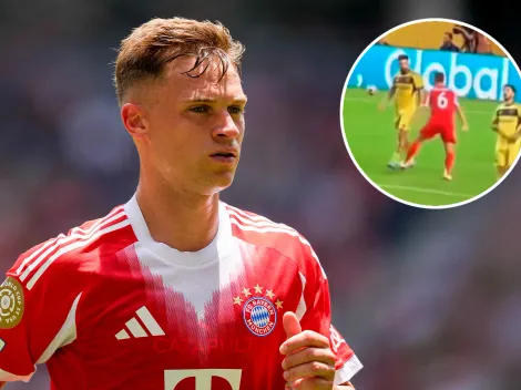 No se vio en TV: Joshua Kimmich festejó el gol de Bayern Múnich en la cara de los jugadores de Boca