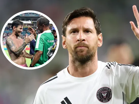 El gesto de Lionel Messi con una leyenda de la Selección de Brasil