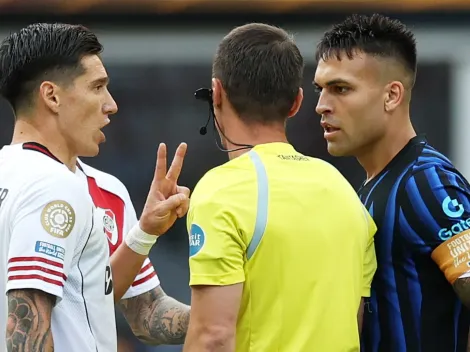 Lautaro Martínez se enojó con Martínez Quarta por una patada y lo fue a buscar en pleno River-Inter