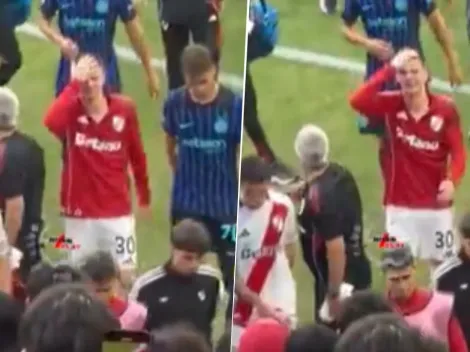 Mastantuono se retiró llorando tras el River vs. Inter de Milán