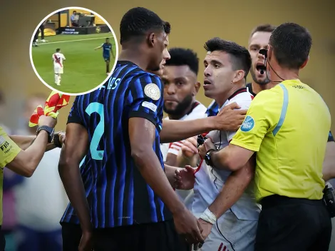 No se vio: la verdad del cruce entre Denzel Dumfries y Marcos Acuña tras River vs Inter